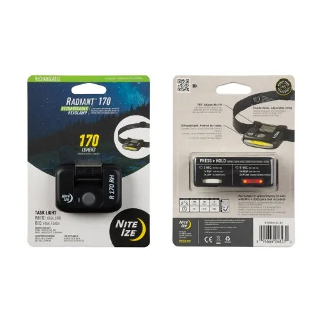 Nite-Ize R170RH-29-R7 Radiant 170 Rechargeable Headlamp Nite-Ize R170RH-29-R7 Radiant 170 Rechargeable Headlamp