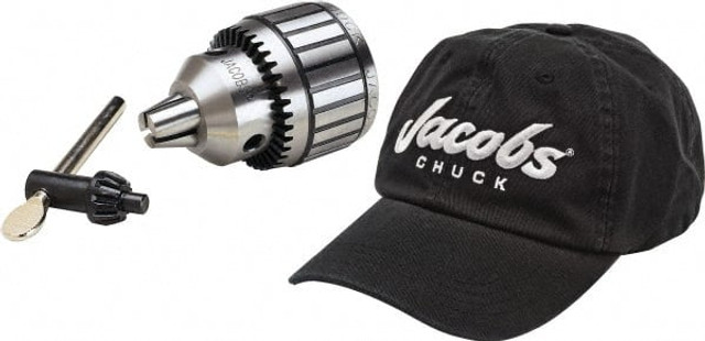 Jacobs 0859089/3014298 Drill Chuck: 1/8 to 3/4" Capacity, Tapered Mount, JT4