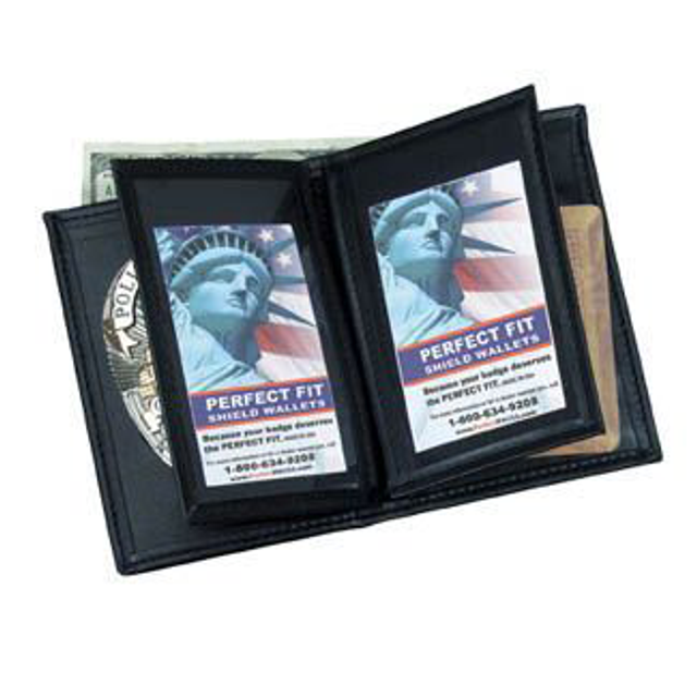 Perfect Fit 121-A Badge Wallet w/ Double ID & CC Slots - 3.38''x5.50'' Perfect Fit 121-A Badge Wallet w/ Double ID & CC Slots - 3.38''x5.50''