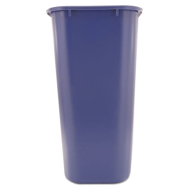 RUBBERMAID COMMERCIAL PROD. 295773BE Deskside Recycling Container with Symbol, Large, 41.25 qt, Plastic, Blue