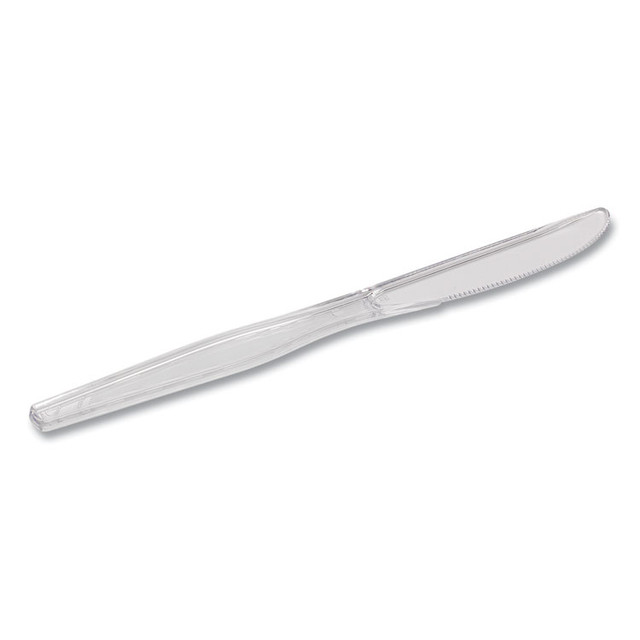 GEORGIA PACIFIC Dixie® KH017 Heavyweight Polystyrene Cutlery, Knife, Plastic, Clear, 1,000/Carton