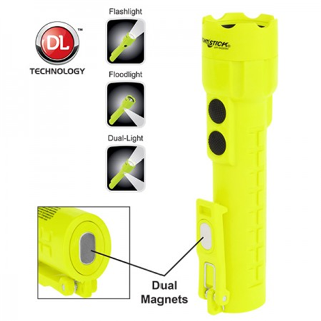 Nightstick XPP-5422GM Intrinsically-Safe Permissible Dual-Light Flashlight w/Dual Magnets