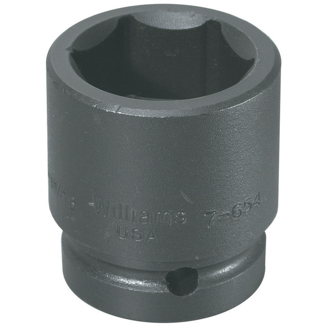 Williams JHW7-6116 Impact Sockets; Socket Size (Decimal Inch): 3.625 ; Number Of Points: 6 ; Drive Style: Square ; Overall Length (mm): 120.6mm ; Material: Steel ; Finish: Black Oxide