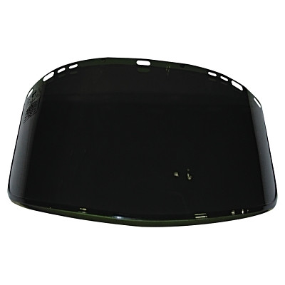 SureWerx® Jackson® Safety F40 Propionate Faceshield, 915-63, Uncoated, Dark Green, G Shape, Unbound, 15.5 in L x 9 in H