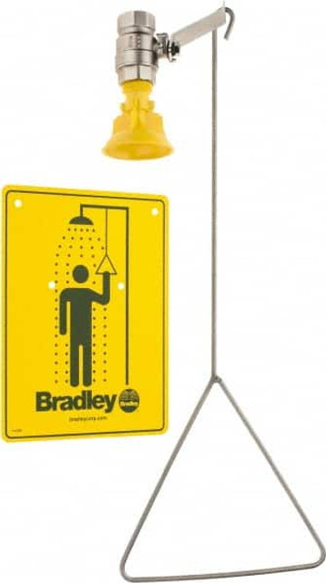 Bradley S19-130 Plumbed Drench Showers; Mount Type: Vertical ; Maximum Flow Rate: 22.0 ; Standards: ANSI Z358.1