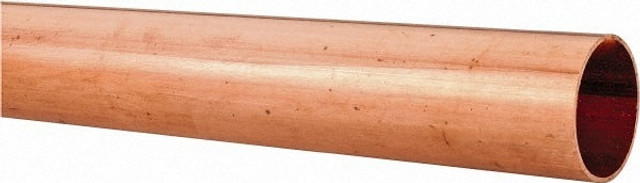 Mueller Industries MH10002 2' Long, 1-1/8" OD x 1" ID, Grade C12200 Copper Water (M) Tube