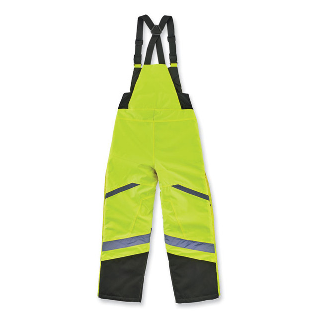 TENACIOUS HOLDINGS, INC. ergodyne® 25528 GloWear 8928 Class E Hi-Vis Insulated Bibs, 4X-Large, Lime