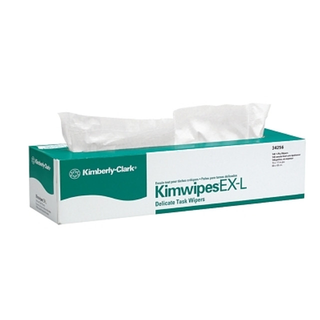 Kimberly-Clark Professional 34256 Kimtech Science Kimwipes Delicate Task Wiper, White, 14.7 in W x 16.6 in L, 140/BX