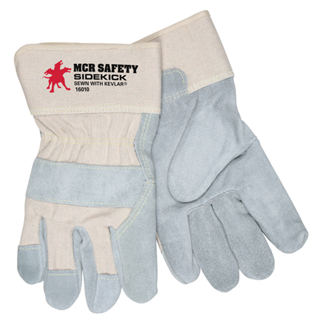MCR Safety 16010L Side Leather Palm W/Kevlar
