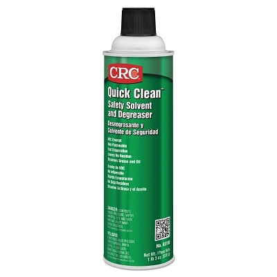 CRC® Quick Clean Safety Solvents and Degreasers, 20 oz Aerosol Can, Irritating Odor