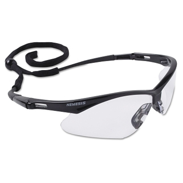 Ansell KleenGuard™ V30 Nemesis™ Safety Glasses, Clear, Polycarbonate Lens, Anti-Fog, Black Frame/Temples, Nylon Ansell KleenGuard™ V30 Nemesis™ Safety Glasses, Clear, Polycarbonate Lens, Anti-Fog, Black Frame/Temples, Nylon