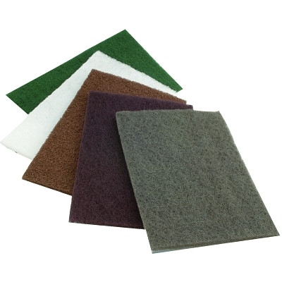 CGW Abrasives Premium Non-Woven Hand Pad, Medium, Maroon