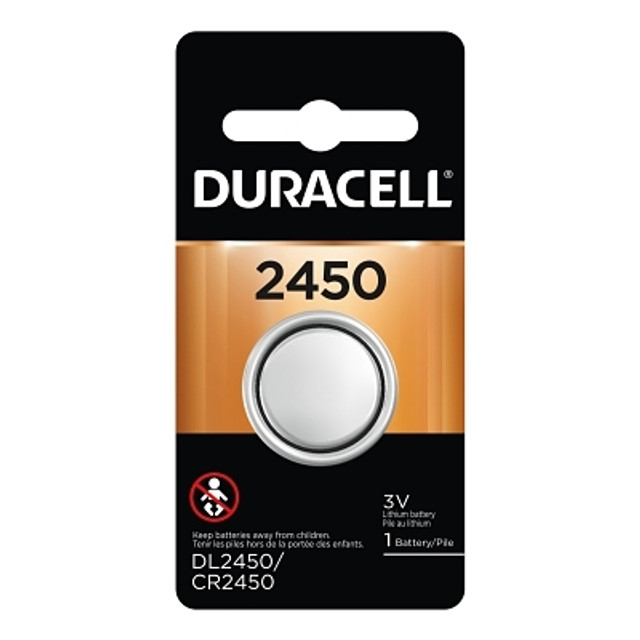 Duracell® Lithium Battery, Coin Cell, 3V, 2450, (1 EA/PK) 36 Bulk Pack