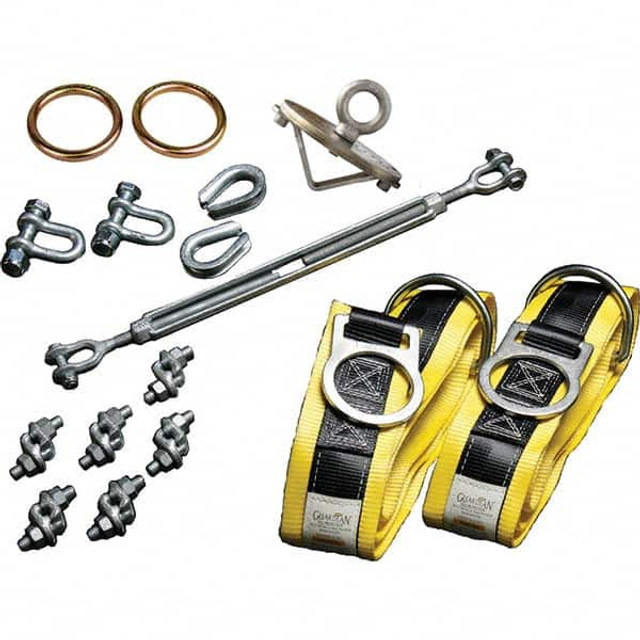 Guardian Fall Protection 15209 Anchors, Grips & Straps; Material: Galvanized Steel ; Connection Type: O-Ring ; Standards: OSHA 1910; OSHA 1926 Subpart M ; Temporary/Permanent: Permanent