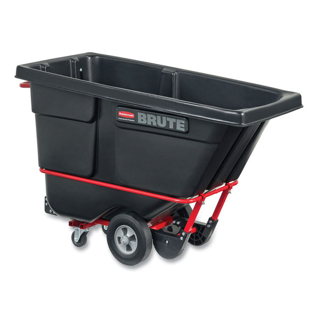 RUBBERMAID COMMERCIAL PROD. 1305 BLA 0.5 cu yd BRUTE Rotomolded Tilt Truck, 850 lb Capacity, Black