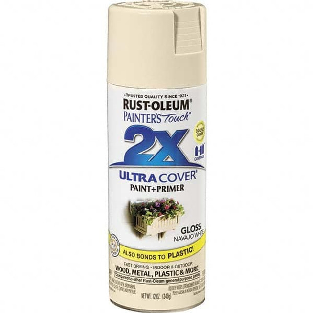 Rust-Oleum 334040 Spray Paint: White, Gloss, Enamel