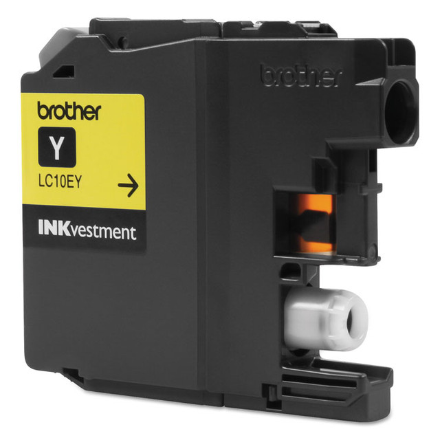 BROTHER INTL. CORP. LC10EY LC10EY INKvestment Super High-Yield Ink, 1,200 Page-Yield, Yellow