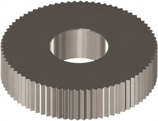 MSC CBSX0.8 Standard Knurl Wheel: 0.571" Dia, 90 ° Tooth Angle, 32 TPI, Straight, Cobalt