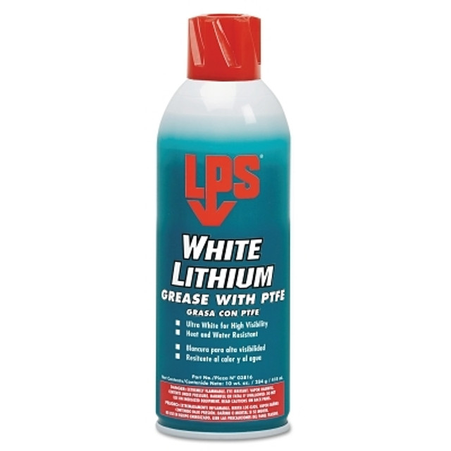 ITW Pro Brands LPS® White Lithium Multi-Purpose Grease, 16 oz, Aerosol Can ITW Pro Brands LPS® White Lithium Multi-Purpose Grease, 16 oz, Aerosol Can