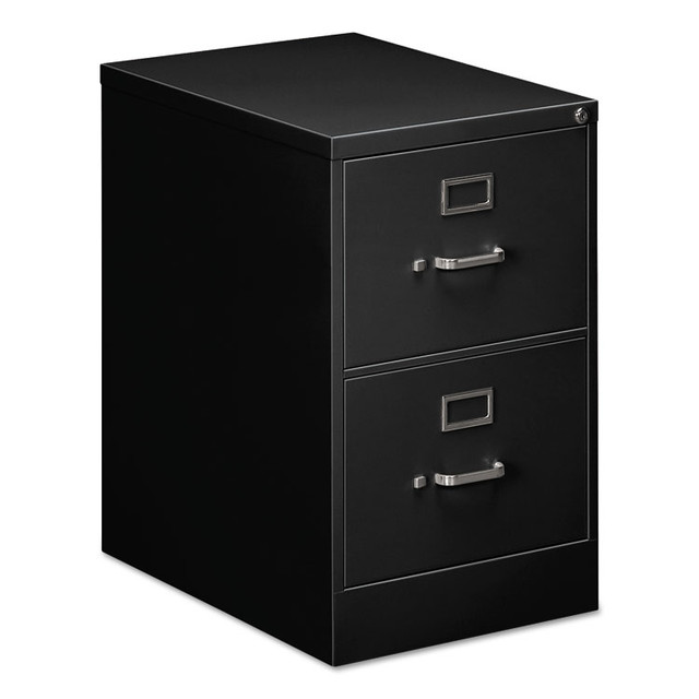 ALERA HVF1929BL Two-Drawer Economy Vertical File, 2 Legal-Size File Drawers, Black, 18" x 25" x 28.38"