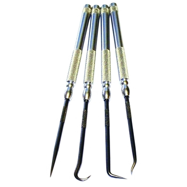 King Tool Pick Set, 4 Pc, Aluminum Handle