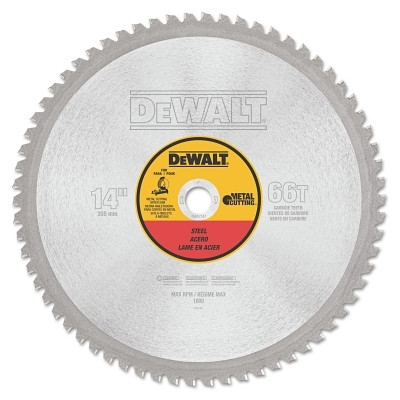 DeWalt® Metal Cutting Saw Blade, 14 in, 1 in Arbor, 1800 RPM, 66 Teeth