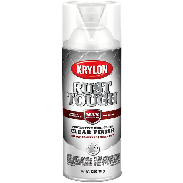 Krylon K09247008 Spray Paints; Product Type: Rustproof Enamel ; Type: Rust Preventative Enamel Spray Paint ; Color: Clear ; Finish: Gloss ; Color Family: Clear ; Container Size (oz.): 12.000