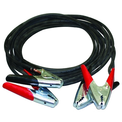 ORS Nasco Anchor Brand Booster Cables, 4 AWG, Red/Black Clamps, 20 ft, Black Cords