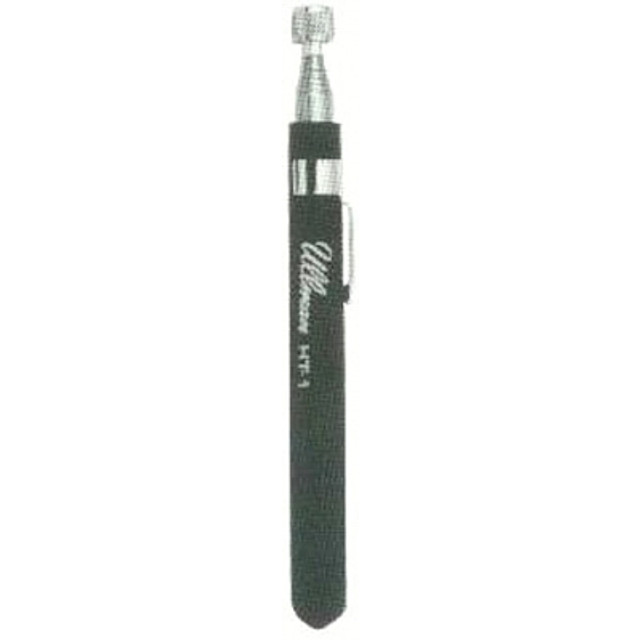Ullman Telescoping Magnetic Pick-Up Tool, 2.5 lb Load Capacity, 1/2 in dia, 6-5/8 in L to 33-1/4 in L, Pocket Clip