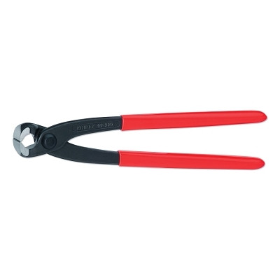 Knipex Concretors' Nippers, 10 in, Polished, Plastic Coated Grip