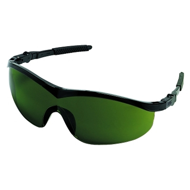MCR Safety ST1 Series Protective Eyewear, Green Filter 3.0 Lens, Duramass HC, Black Frame, Nylon MCR Safety ST1 Series Protective Eyewear, Green Filter 3.0 Lens, Duramass HC, Black Frame, Nylon