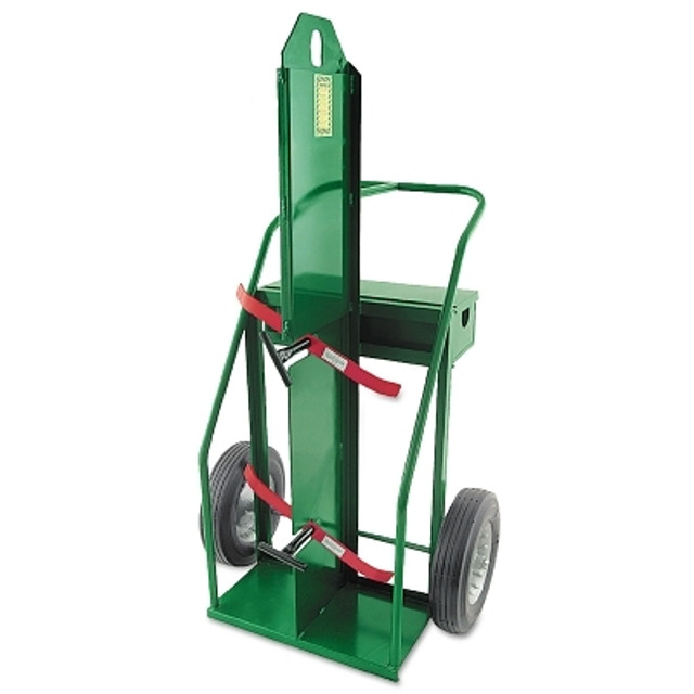 Anthony Heavy-Duty Frame Dual-Cylinder Cart, 66 in H x 34 in W, 16 in Solid Rubber Wheels Anthony Heavy-Duty Frame Dual-Cylinder Cart, 66 in H x 34 in W, 16 in Solid Rubber Wheels