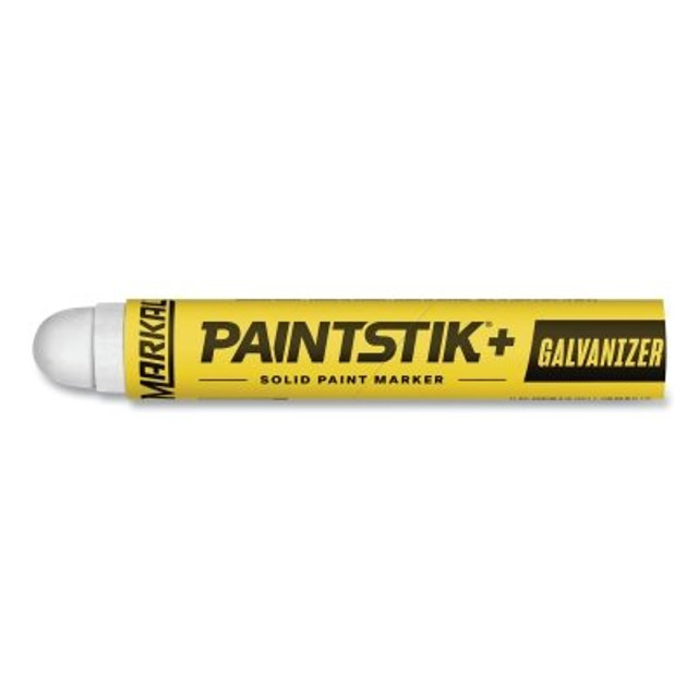LA-CO Industries Inc Markal® PAINTSTIK®+ GALVANIZER Solid Paint Marker, 11/16 in dia x 4.75 in L, White