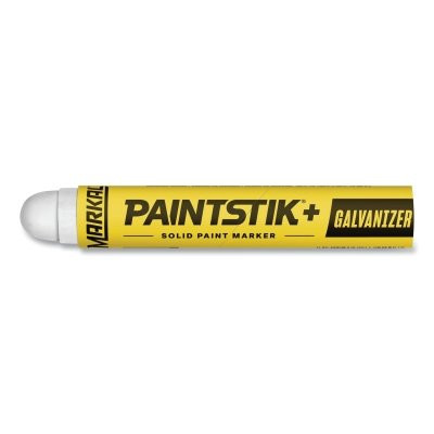 LA-CO Industries Inc Markal® PAINTSTIK®+ GALVANIZER Solid Paint Marker, 11/16 in dia x 4.75 in L, White