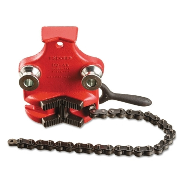 Ridge Tool Company Ridgid® Bottom Screw Bench Chain Vises, 1/8 in to 4 in Pipe Cap