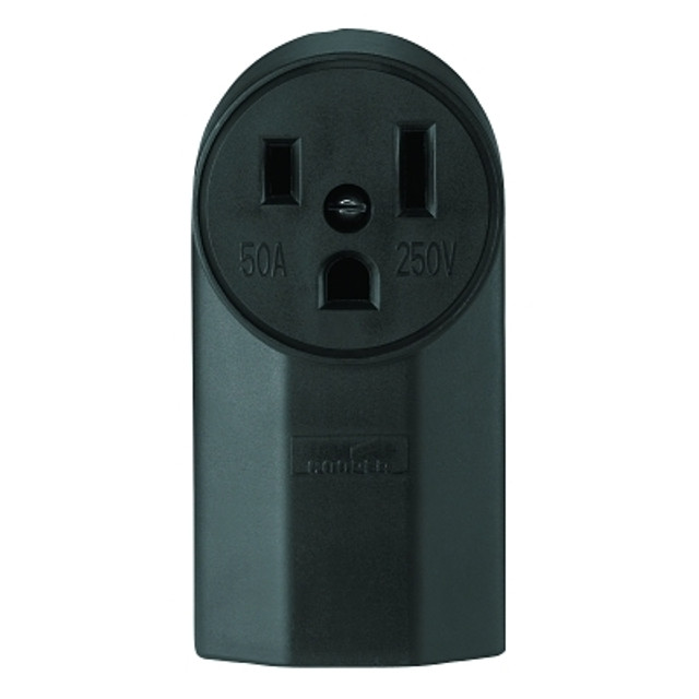 Eaton Crouse-Hinds Plug and Receptacle, 2-Pole, 3-Wire, Grounding Receptacle, NEMA 6-50R