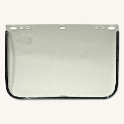 ORS Nasco Anchor Brand Visor, Clear, Aluminum Bound, 12 in L x 8 in H, For Jackson Safety® Head Gear/Cap Adaptors