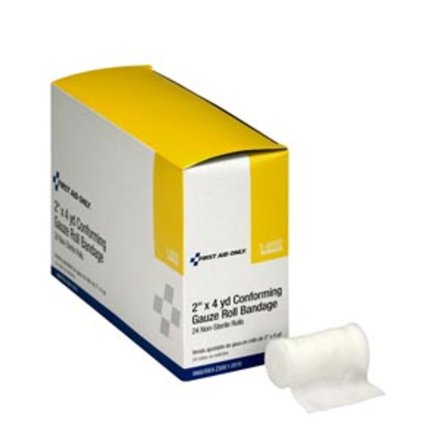 First Aid Only/Acme United Corporation  5-6600 Conforming Gauze, Non-Sterile, 2"x4yd, 24/bx (DROP SHIP ONLY - $150 Minimum Order)