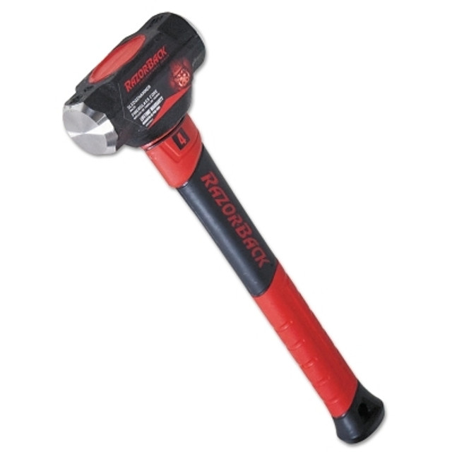 The AMES Companies, Inc. RAZOR-BACK® 3111000 Engineer Hammer, 4 lb Head, 15.25 in Fiberglass Handle