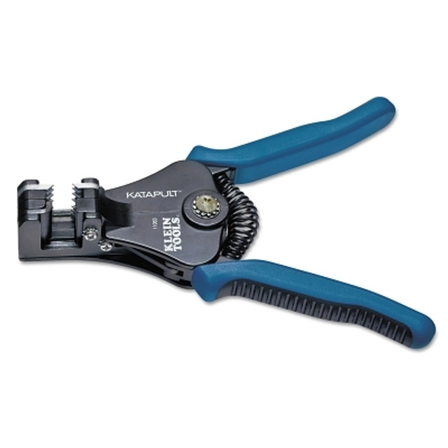Klein Tools Katapult® Wire Stripper/Cutter, 6-5/8 in L, 8 AWG to 22 AWG, Blue/Black