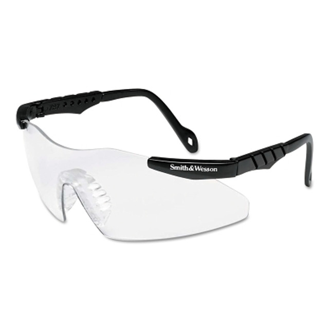 Kimberly-Clark Professional Smith & Wesson® Magnum® 3G Safety Glasses, Clear Polycarbonate Lens, Uncoated, Black, Nylon, Universal Kimberly-Clark Professional Smith & Wesson® Magnum® 3G Safety Glasses, Clear Polycarbonate Lens, Uncoated, Black, Nylon, Universal