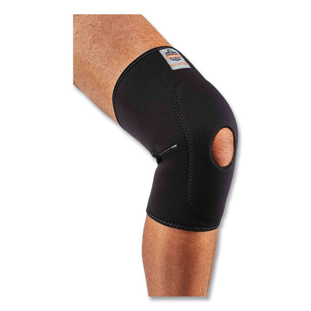 TENACIOUS HOLDINGS, INC. ergodyne® 16533 ProFlex 615 Open Patella Anterior Pad Knee Sleeve, Medium, Black