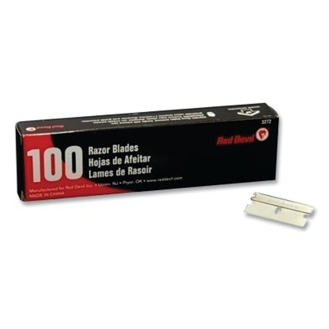 Red Devil Single-Edge Razor Blade, 100 EA/BX