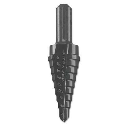 Stanley® Products Lenox® Vari-Bit® Step Drill Bit, #3, 1/4 in to 3/4 in Cutting Dia, 9 Steps