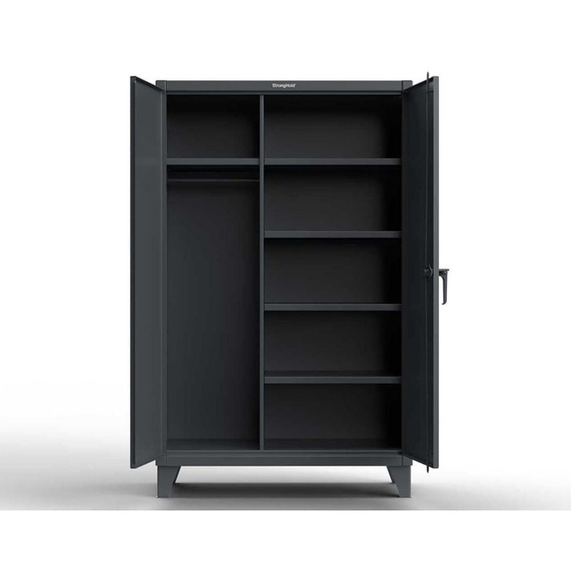 Strong Hold 56-W-245 Combination Steel Storage Cabinet: 60" Wide, 24" Deep, 72" High