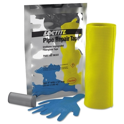 Henkel Corporation Loctite® Pipe Repair Kit, 4 in x 12 ft  , White Tape, with Epoxy stick and Gloves