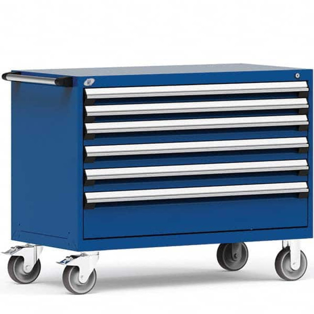 Rousseau Metal R5BHE-3001-055 Steel Tool Roller Cabinet: 6 Drawers