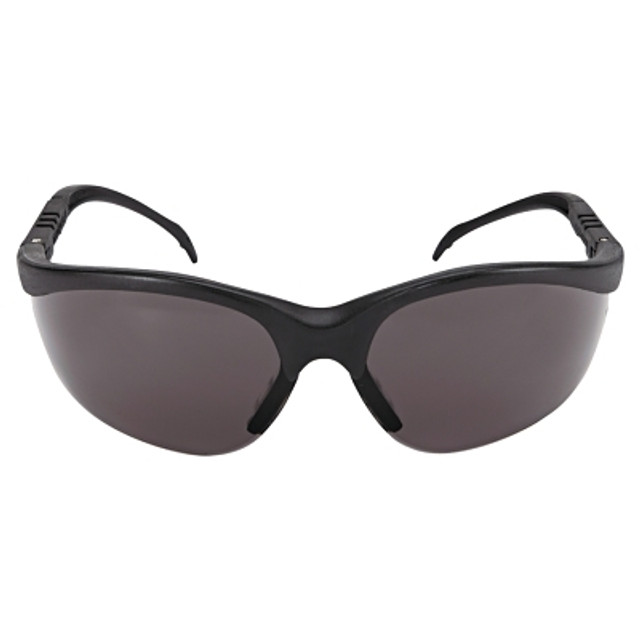 MCR Safety Klondike® KD1 Series Protective Eyewear, Gray Polycarbonate Lens, Duramass® Hard Coat, Black Nylon Frame