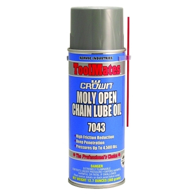 Aervoe Industries Crown Moly/Oil Open Chain Lube, 16 oz, Aerosol Can