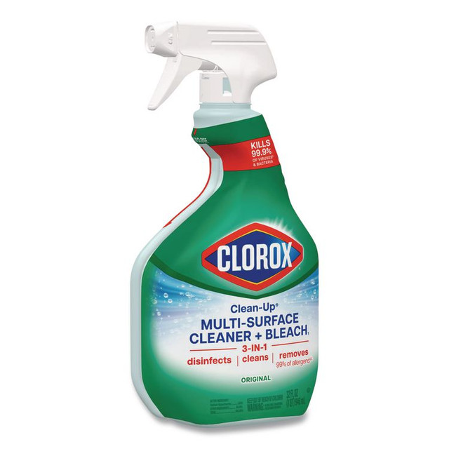 CLOROX SALES CO. 31221 Clean-Up Multi-Surface Cleaner with Bleach, Original, 32 oz Spray Bottle, 9/Carton